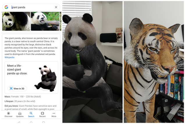 Illustration for article titled Bring a Life-Sized AR Panda, Goat, or Bear Into Your Home With This New Google Search Feature
